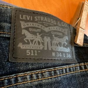 Men’s Levi Strauss 511 jeans. Waist 34 Length 36